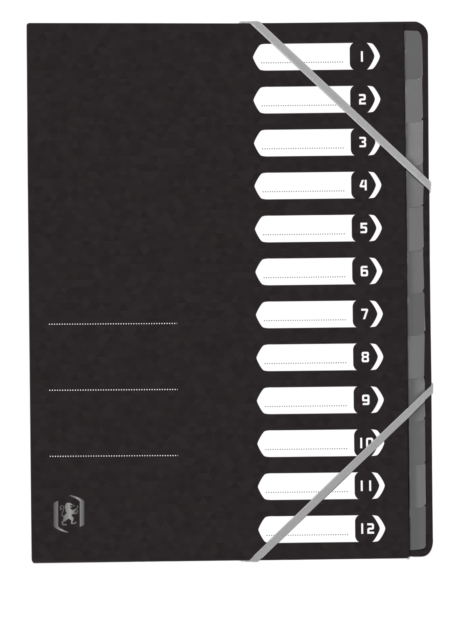 oxford-top-file-ordnungsmappe-din-a4-karton-12-f-cher-schwarz-12-st-ck image 1