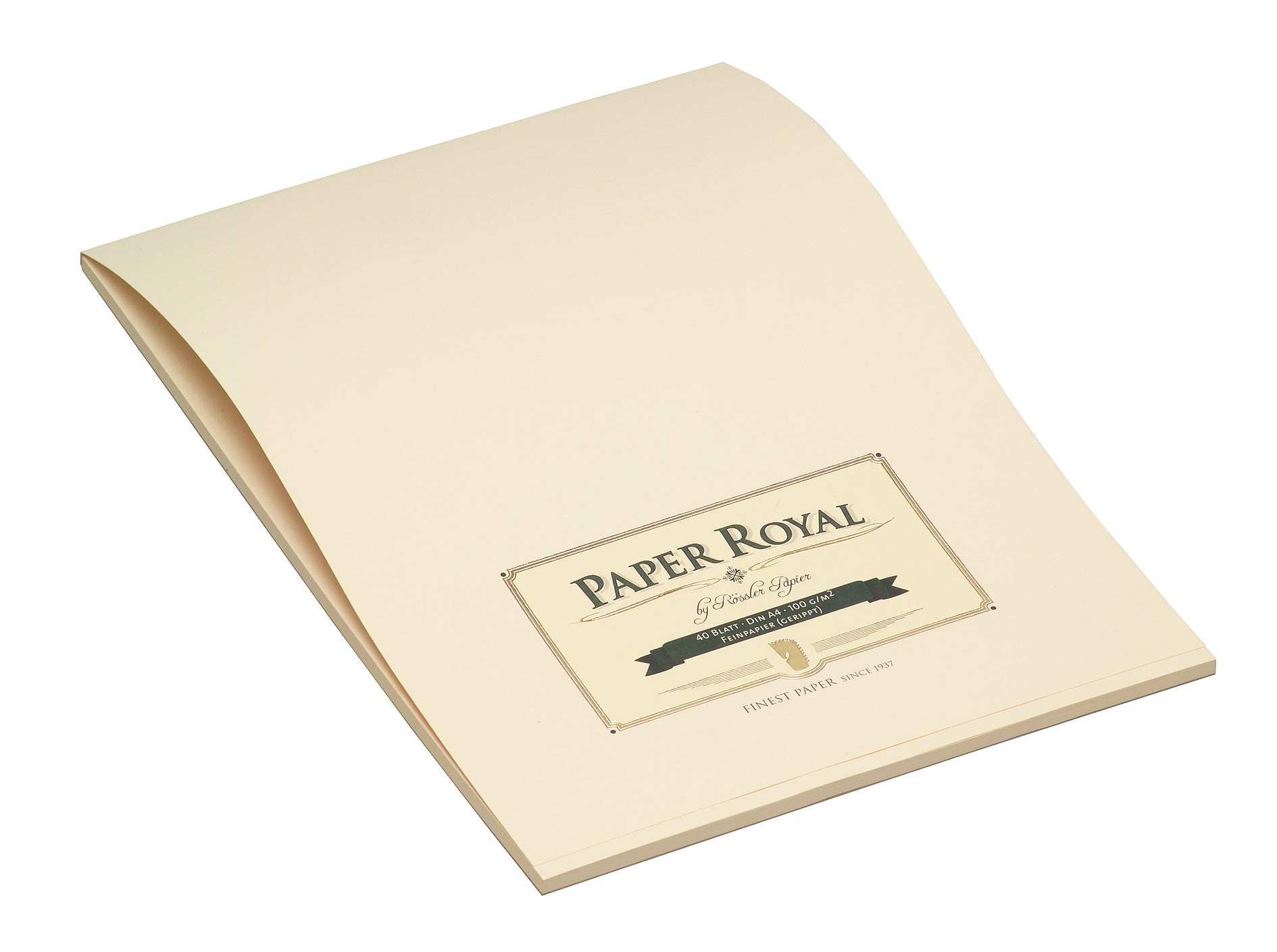 r-ssler-paper-royal-block-a4-40-blatt-gerippt-creme image 1