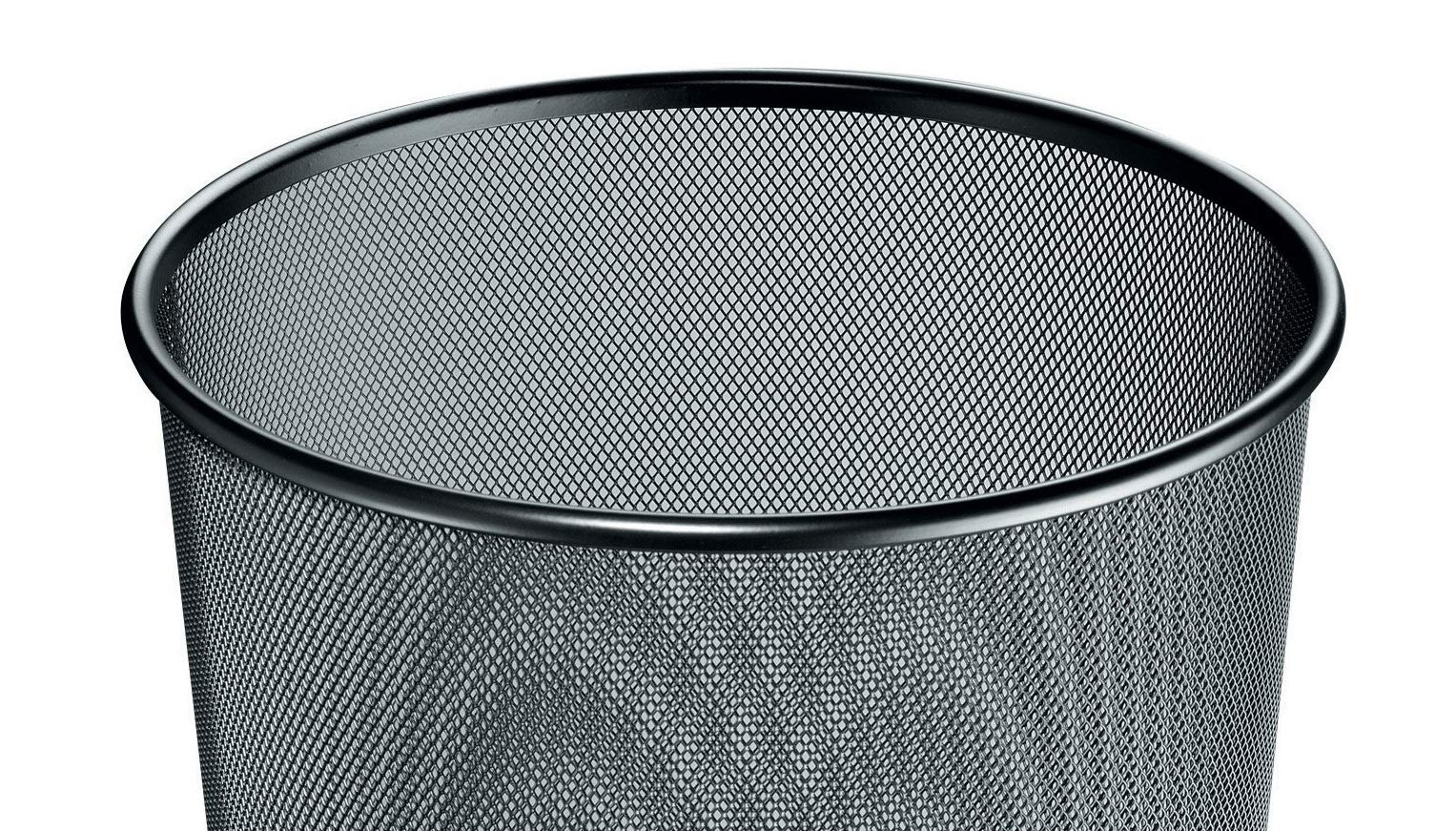 herlitz-1607068-papierkorb-manhattan-18-l-schwarz-mesh image 2
