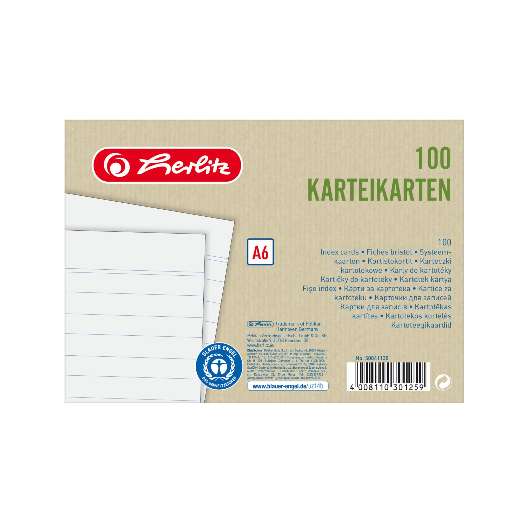 herlitz-karteikarten-a7-liniert-wei-100-st-ck-blauer-engel image 4