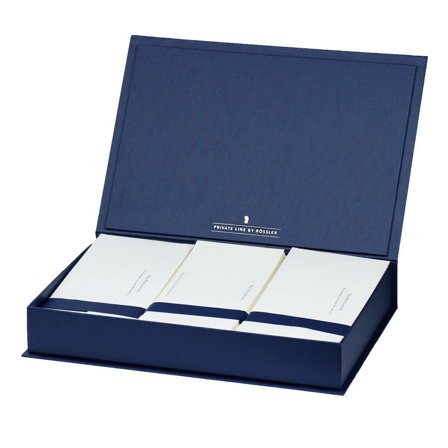 r-ssler-private-line-briefpapier-kassette-personalisierbar-wei-60-st-ck-blau image 1