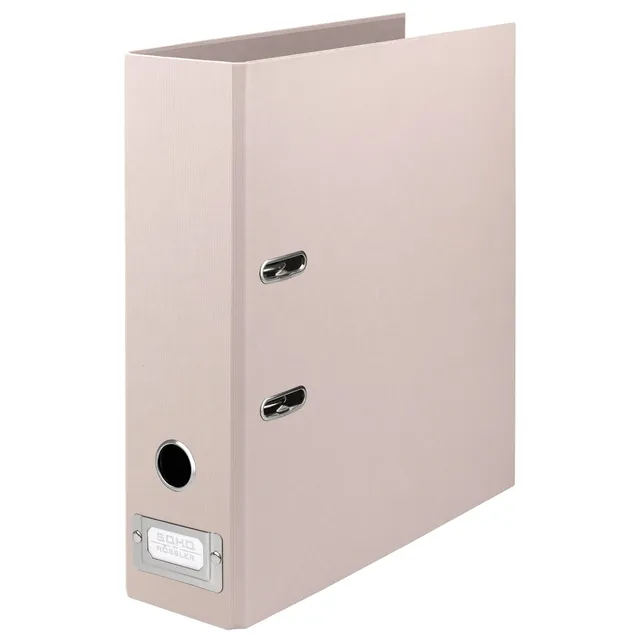 r-ssler-s-o-h-o-ordner-breit-a4-8cm-powder-rosa-mit-metall-r-ckenschild image 1