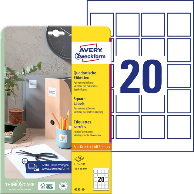 avery-zweckform-6252-10-quadratische-etiketten-45x45-mm-wei image 1