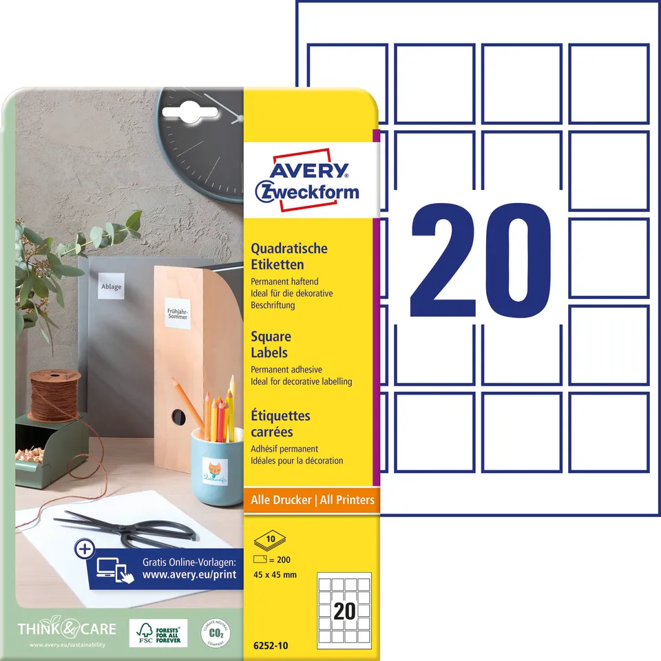 avery-zweckform-6252-10-quadratische-etiketten-45x45-mm-wei image 1