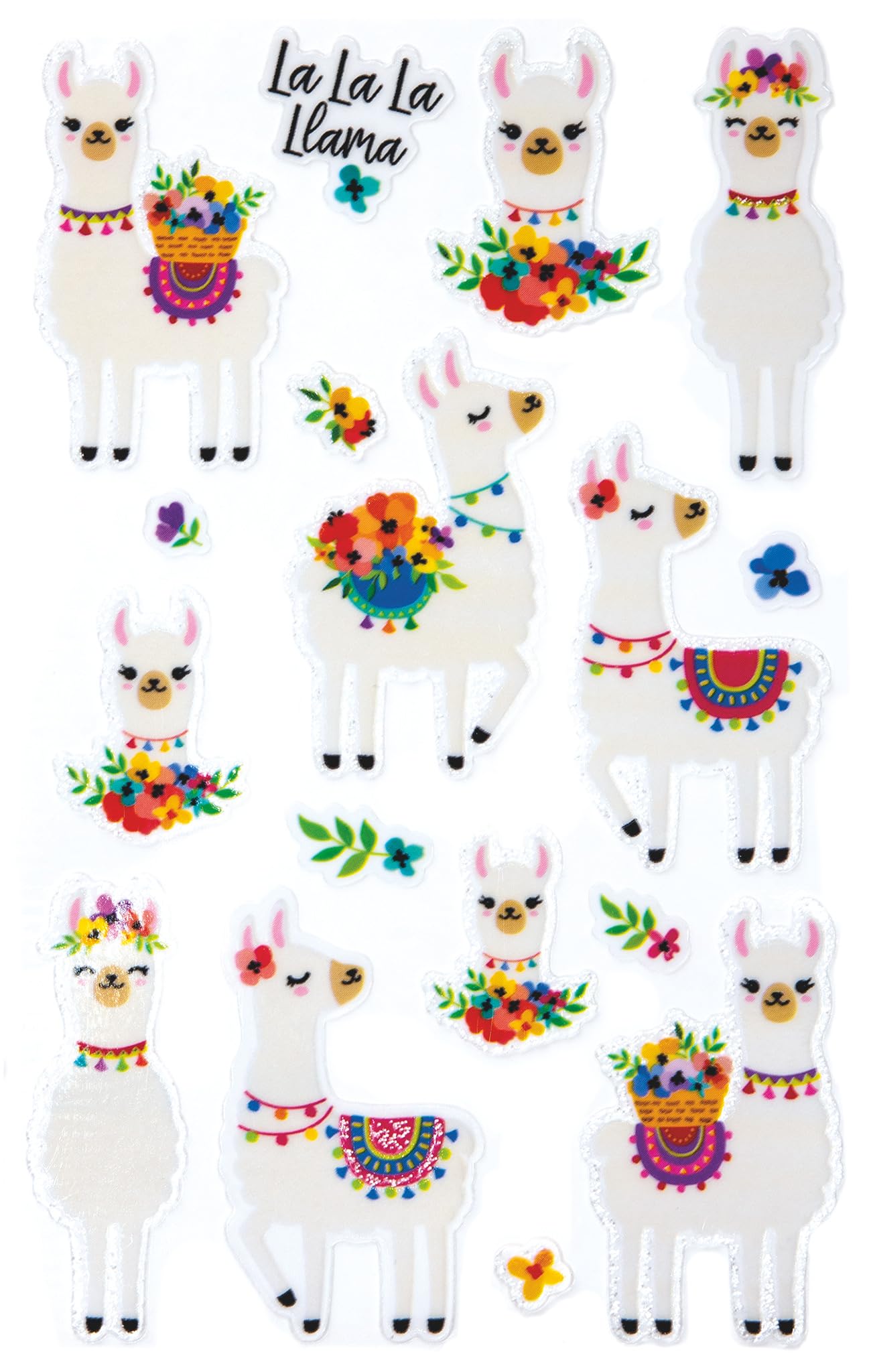 avery-zweckform-z-design-57294-glitter-sticker-lama-16-aufkleber image 2