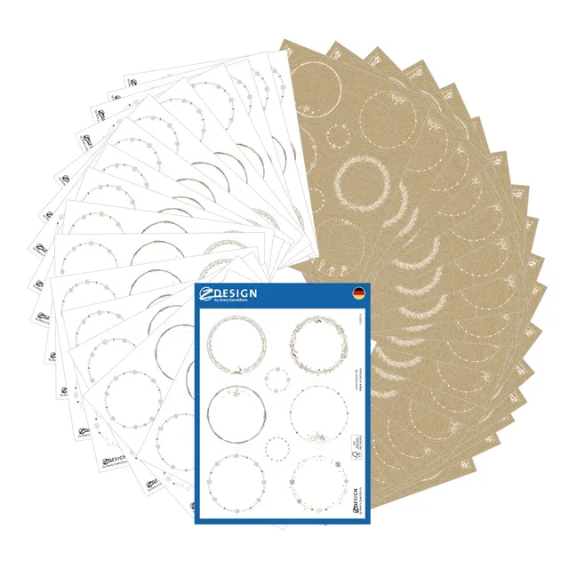 avery-zweckform-z-design-weihnachtsaufkleber-rund-204-st-ck-48mm-wei-kraftpapier image 1