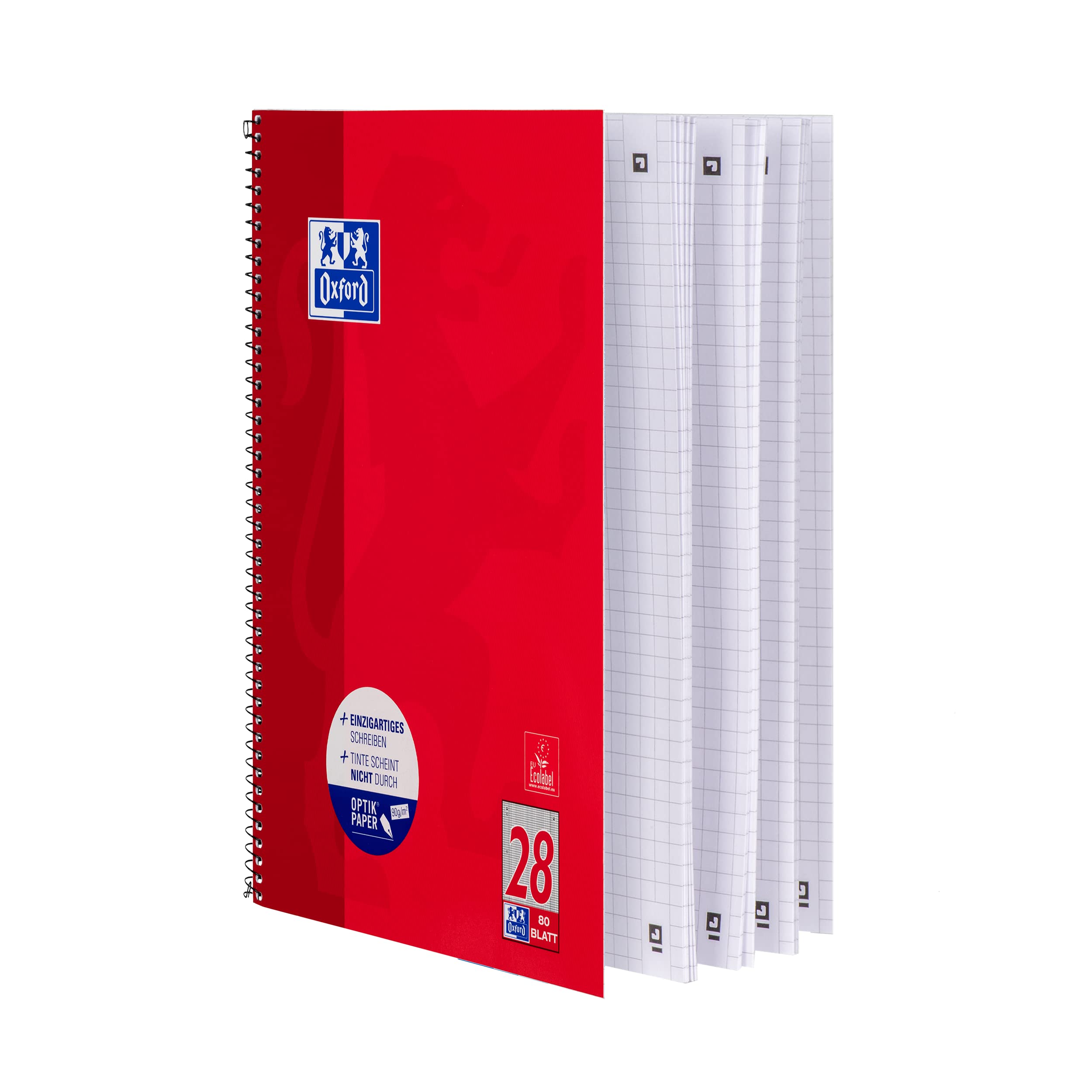 oxford-students-collegeblock-a4-kariert-80-blatt-rot-3-st-ck image 4