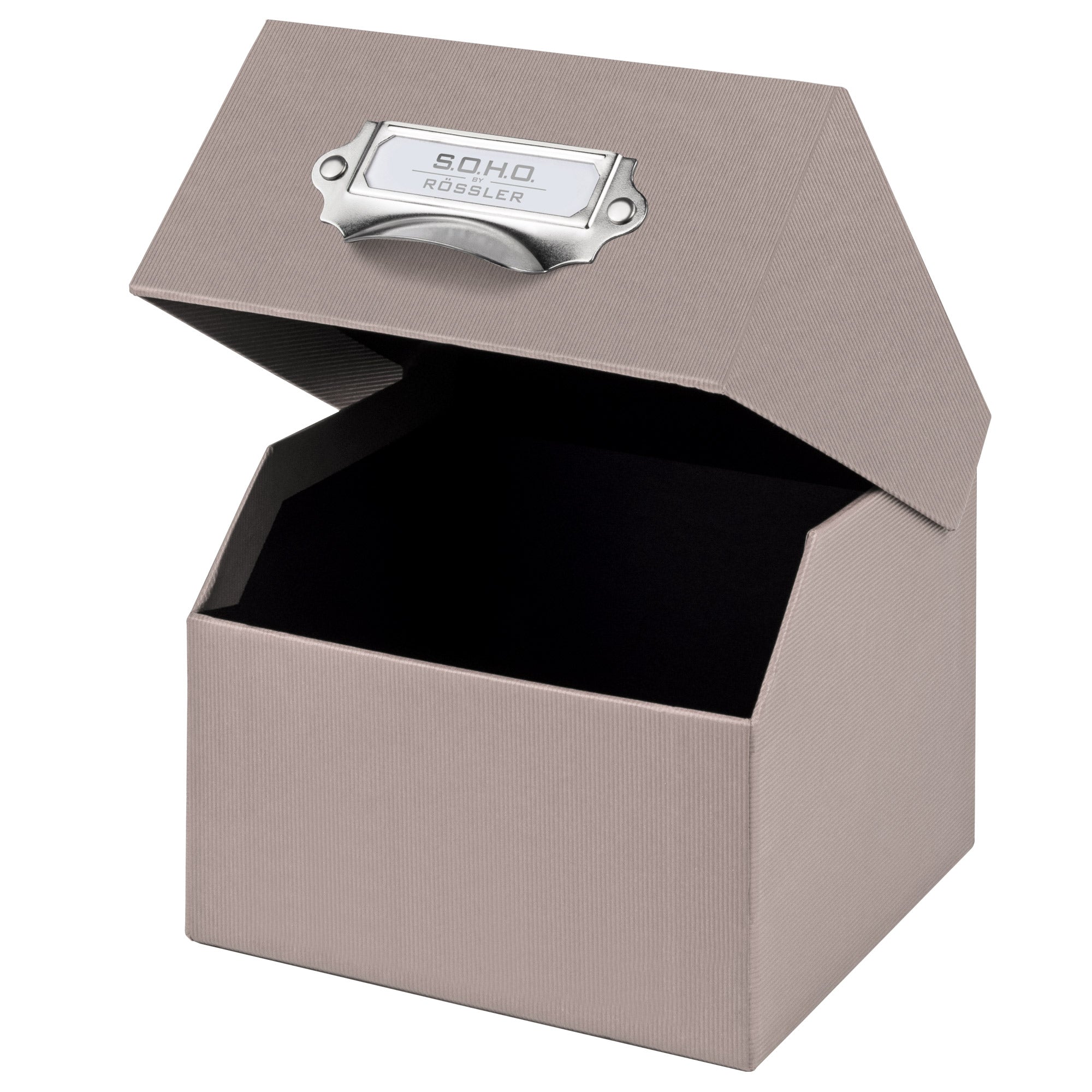 r-ssler-s-o-h-o-box-f-r-fotos-karteikarten-a6-16-7x12-5-cm-taupe-mit-deckel image 2