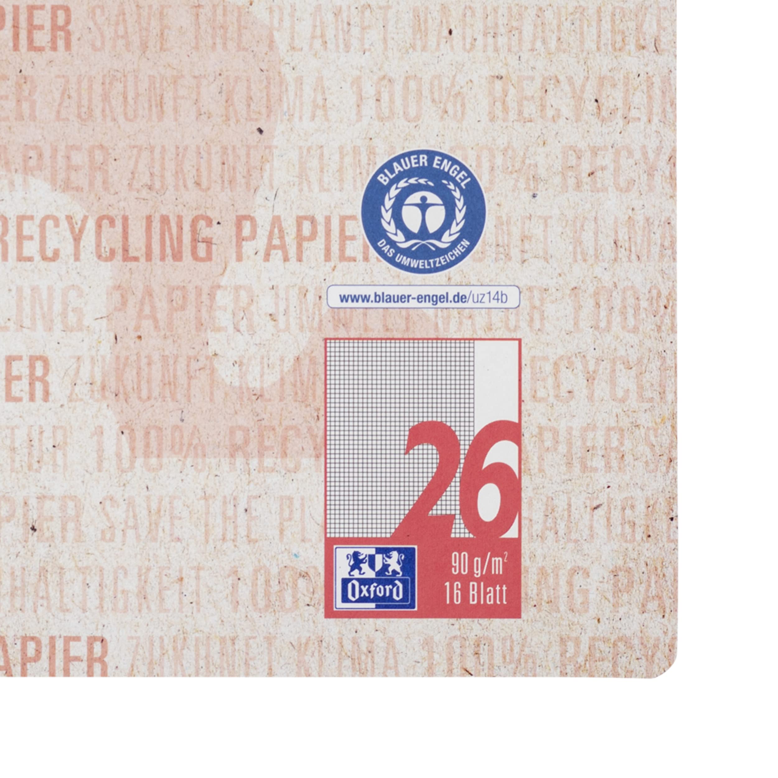 oxford-schulheft-a4-recycling-16-blatt-lineatur-26-kariert-5-st-ck image 4