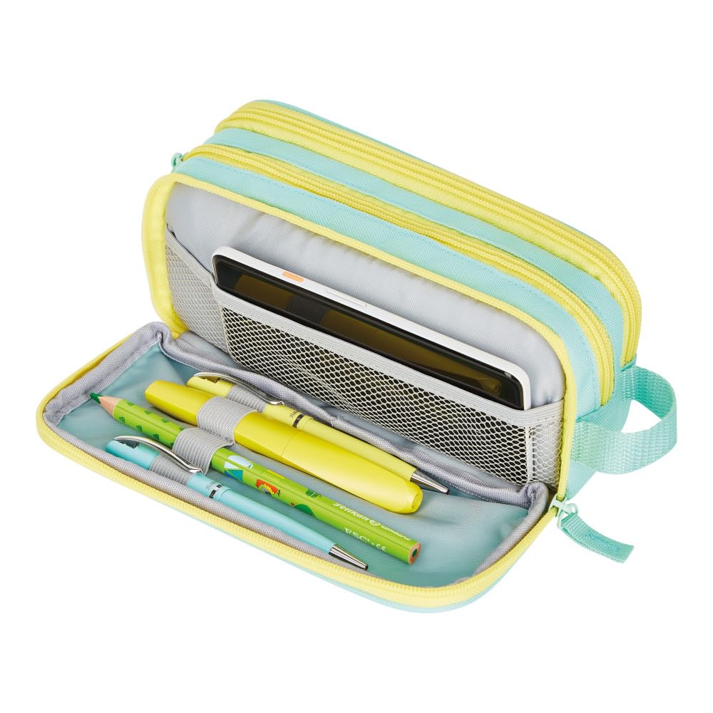 herlitz-doppelfaulenzer-neon-mint-gelb-23-5-x-11-x-7-5-cm image 2