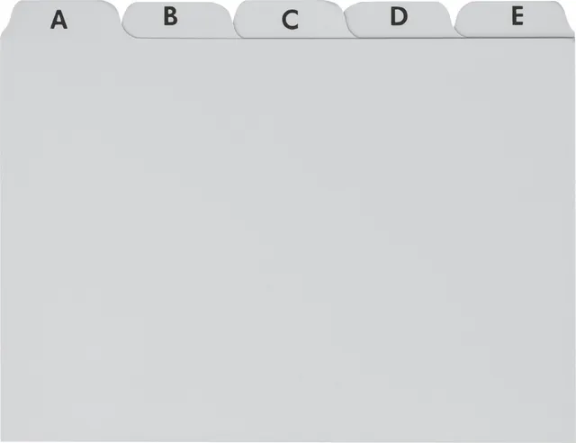 brunnen-karteiregister-a-z-a6-quer-grau-plastik image 1