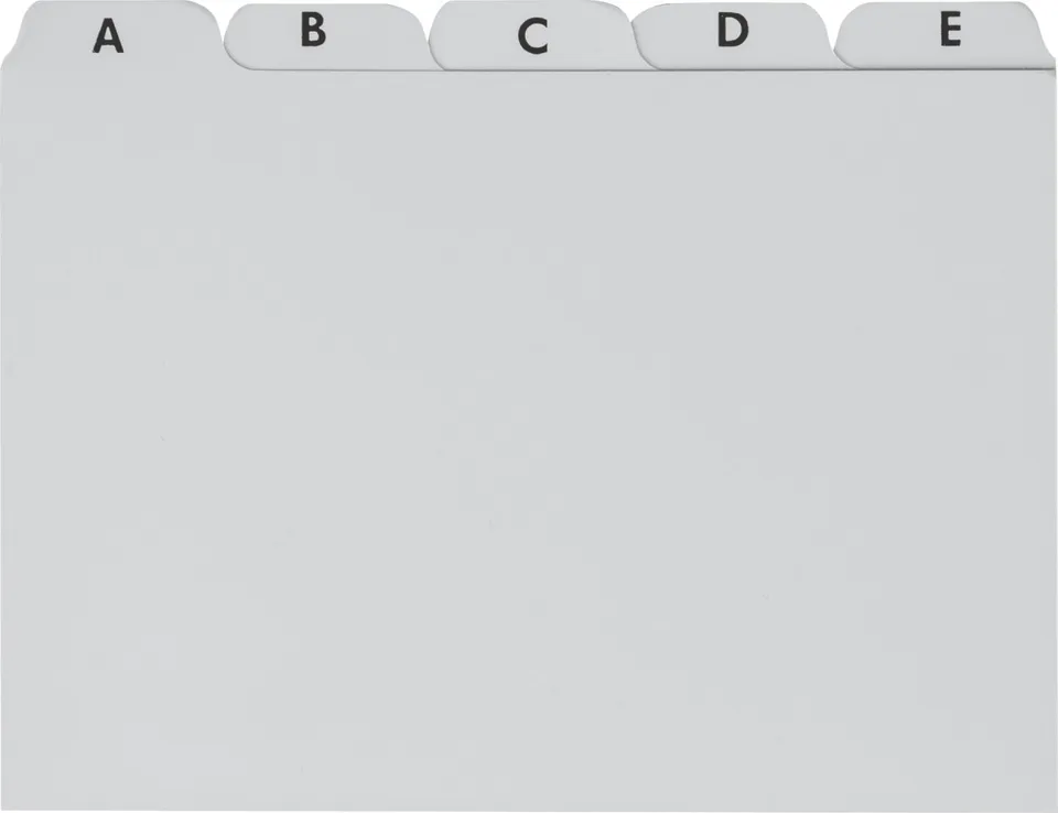 brunnen-karteiregister-a-z-a6-quer-grau-plastik image 1