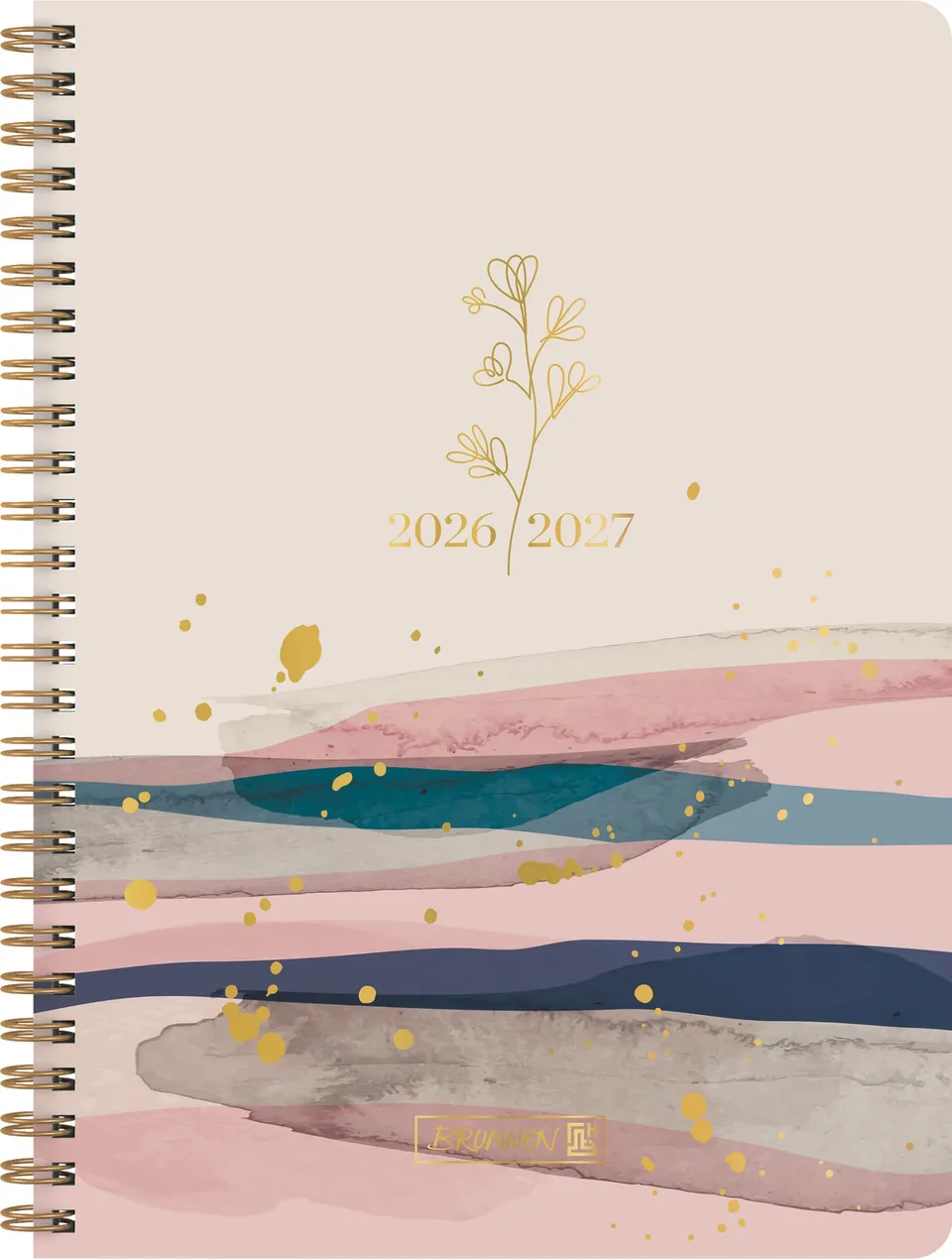 brunnen-sch-lerkalender-style-2026-2027-harmony-a5-kunststoff-beige-rosa-2-seite image 1