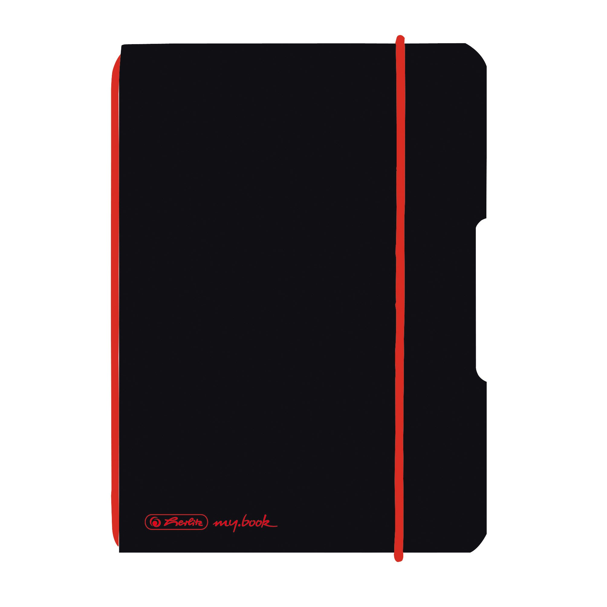 herlitz-notizheft-my-book-flex-a6-kariert-schwarzes-cover image 2