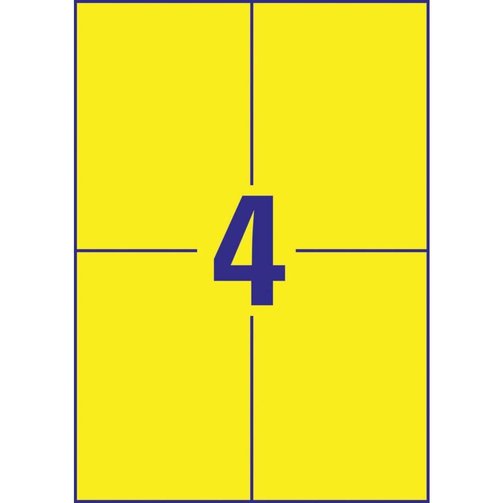 avery-zweckform-3459-gelbe-etiketten-105x148mm-400-aufkleber-100-blatt image 3