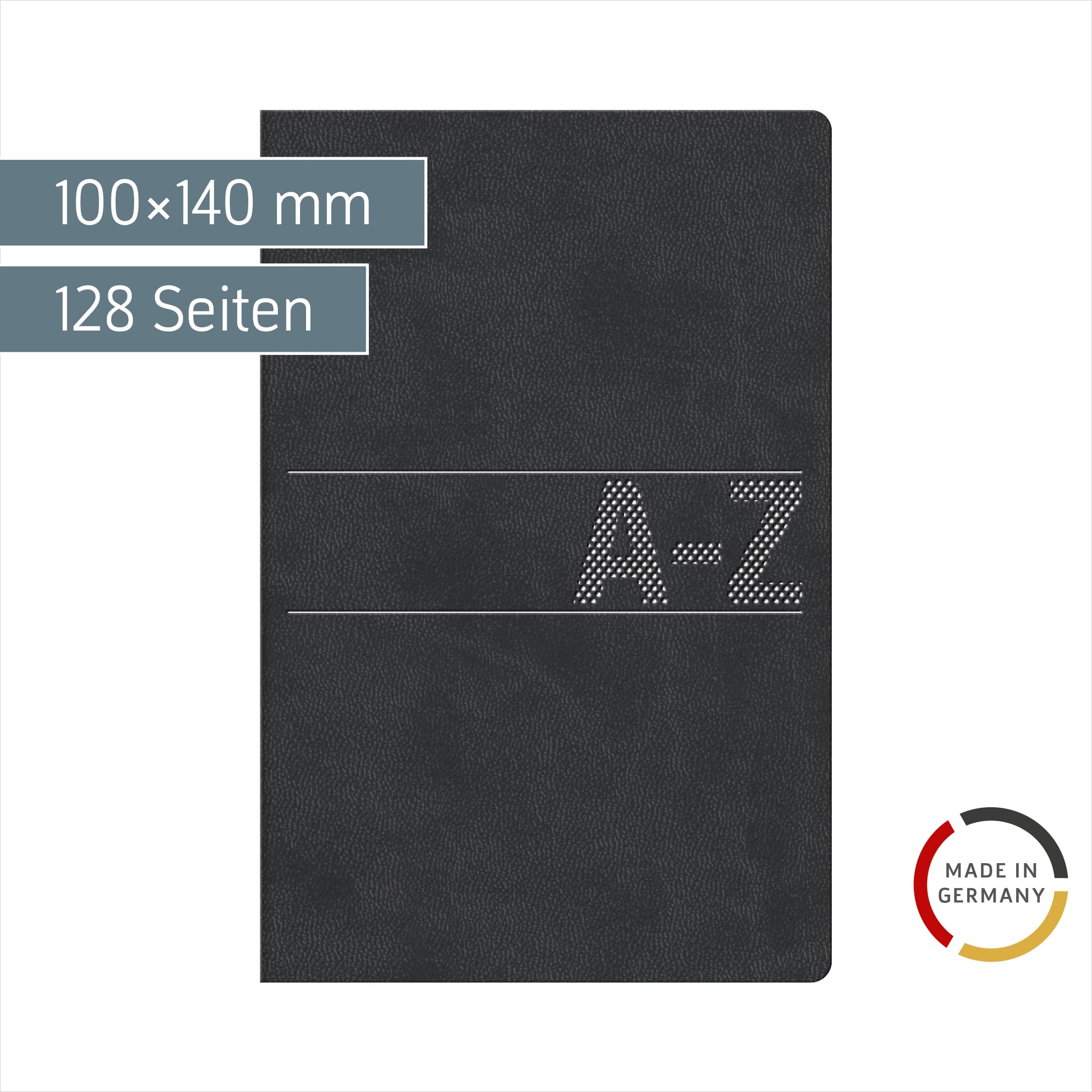 brunnen-schuppen-telefonregister-adressbuch-a-z-384-schwarz-100x140x10-mm image 2