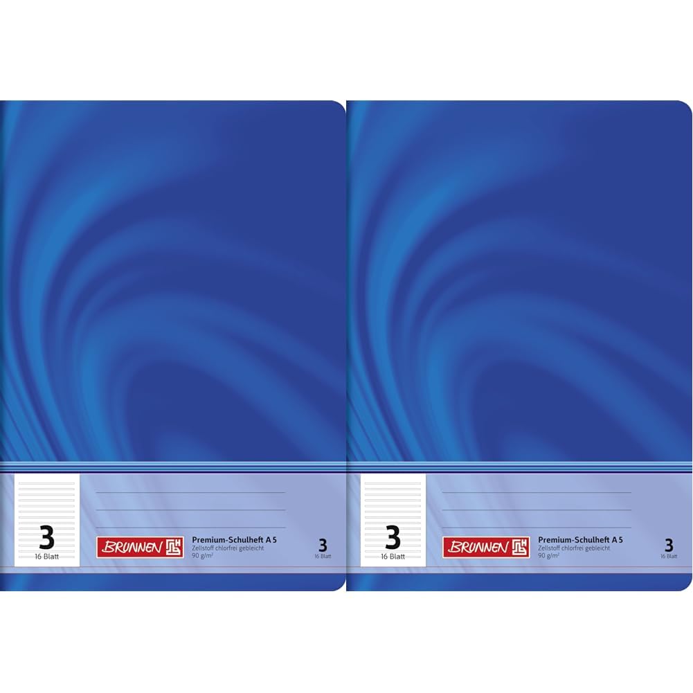 brunnen-premium-schulheft-din-a5-lin-3-liniert-16-blatt-blau image 4