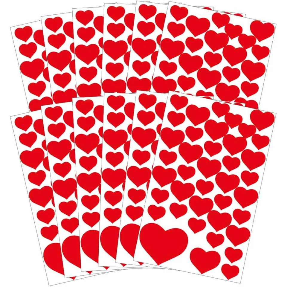 avery-zweckform-z-design-58222-herz-sticker-468-aufkleber-herzen-rot-aus-papier image 1