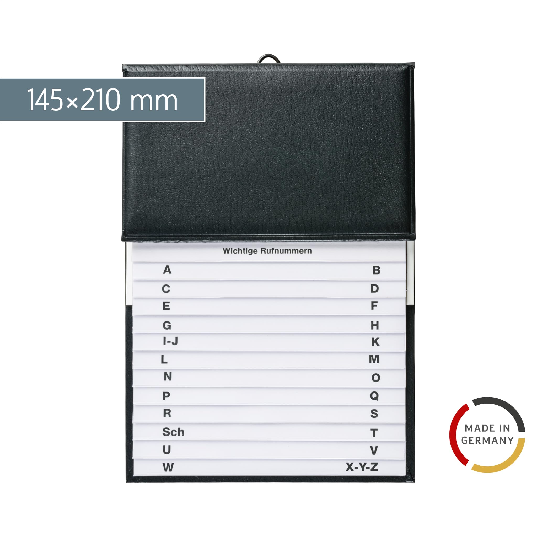 brunnen-telefonregister-schuppen-schwarz-16x22-cm-a-z-adressbuch image 2