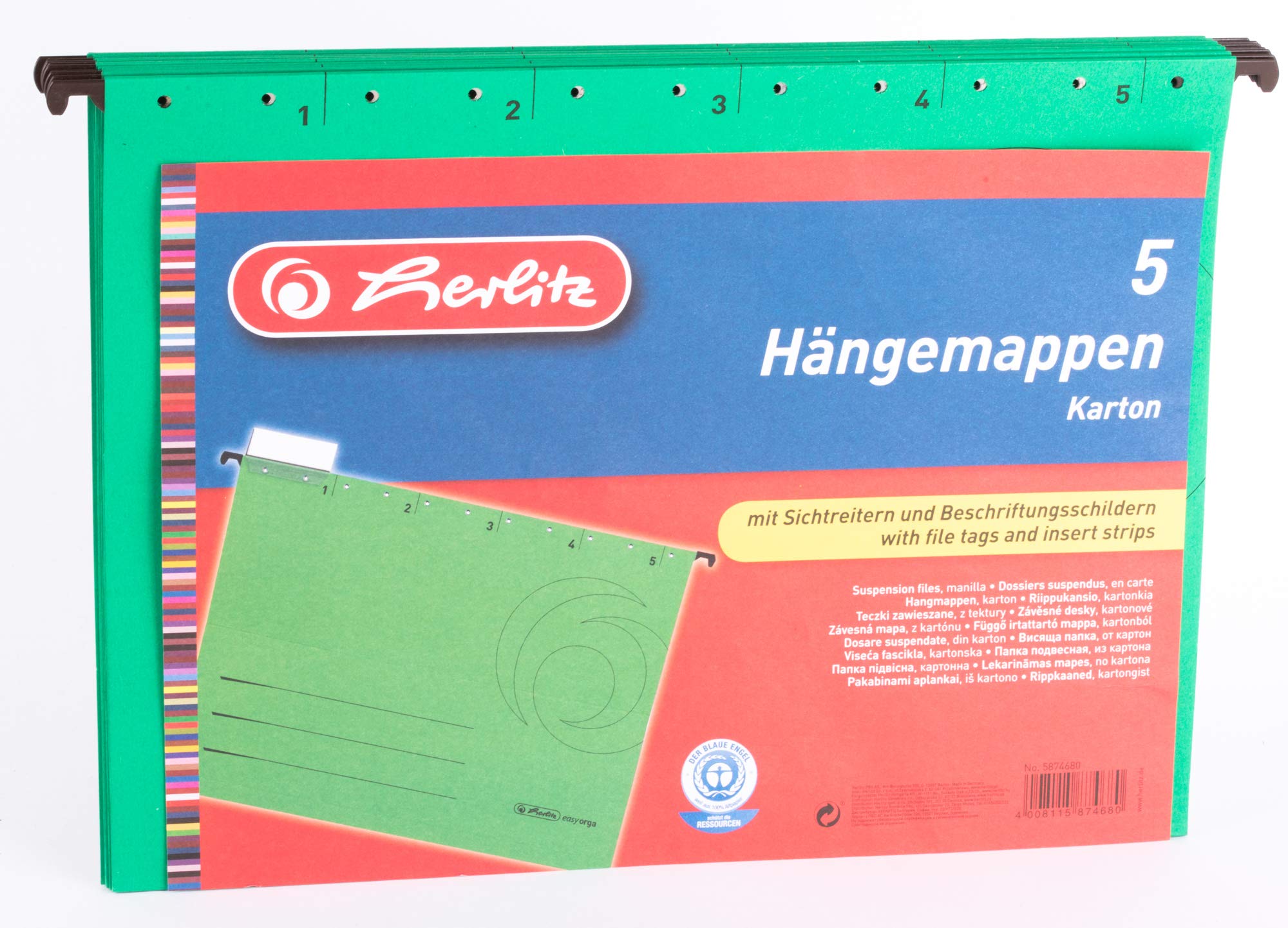 herlitz-unireg-easyorga-h-ngemappe-a4-5-st-ck-sortiert image 1