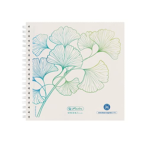 herlitz-spiralblock-greenline-14-8-x-14-8-cm-punktkariert-100-blatt-ginkgo-5-st- image 3