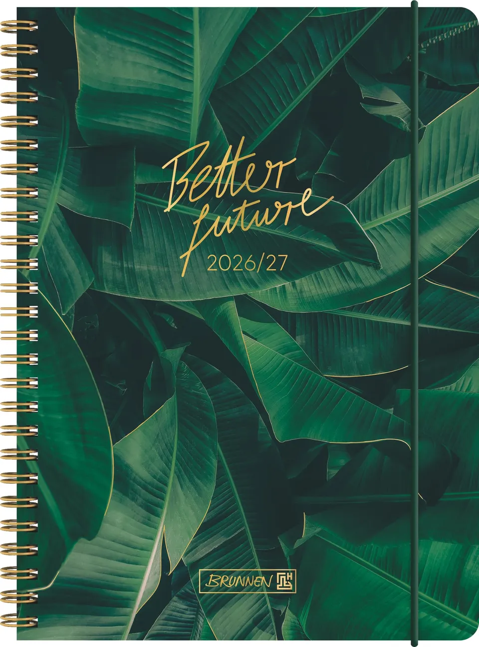 brunnen-sch-lerkalender-2026-2027-better-future-a5-kunststoff-gr-n-2-seiten-1-wo image 1