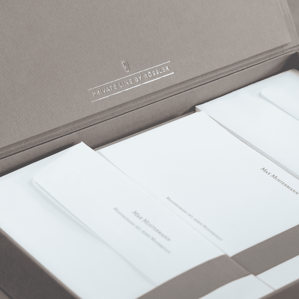 r-ssler-private-line-personalisierbare-briefpapier-kassette-wei-60-st-ck-taupe image 6
