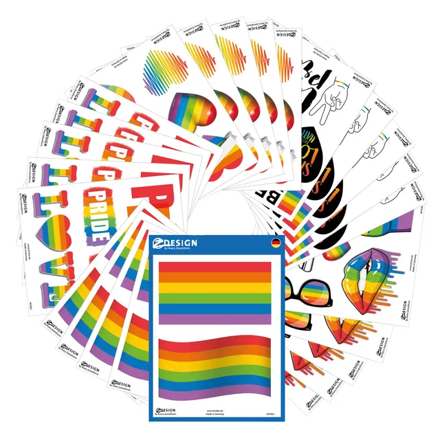 avery-zweckform-58244-z-design-lgbtq-pride-sticker-bunt-wasserfest-110-st-ck image 1