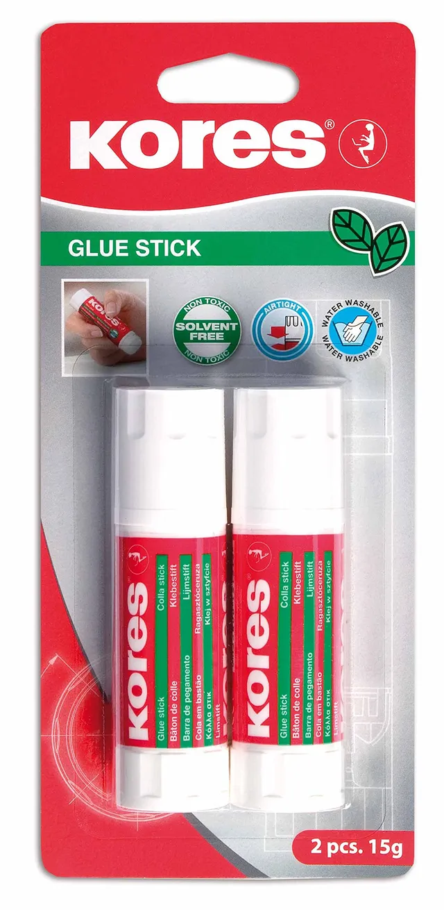 kores-k12825-premium-klebestifte-2x15-g-2er-blister image 1