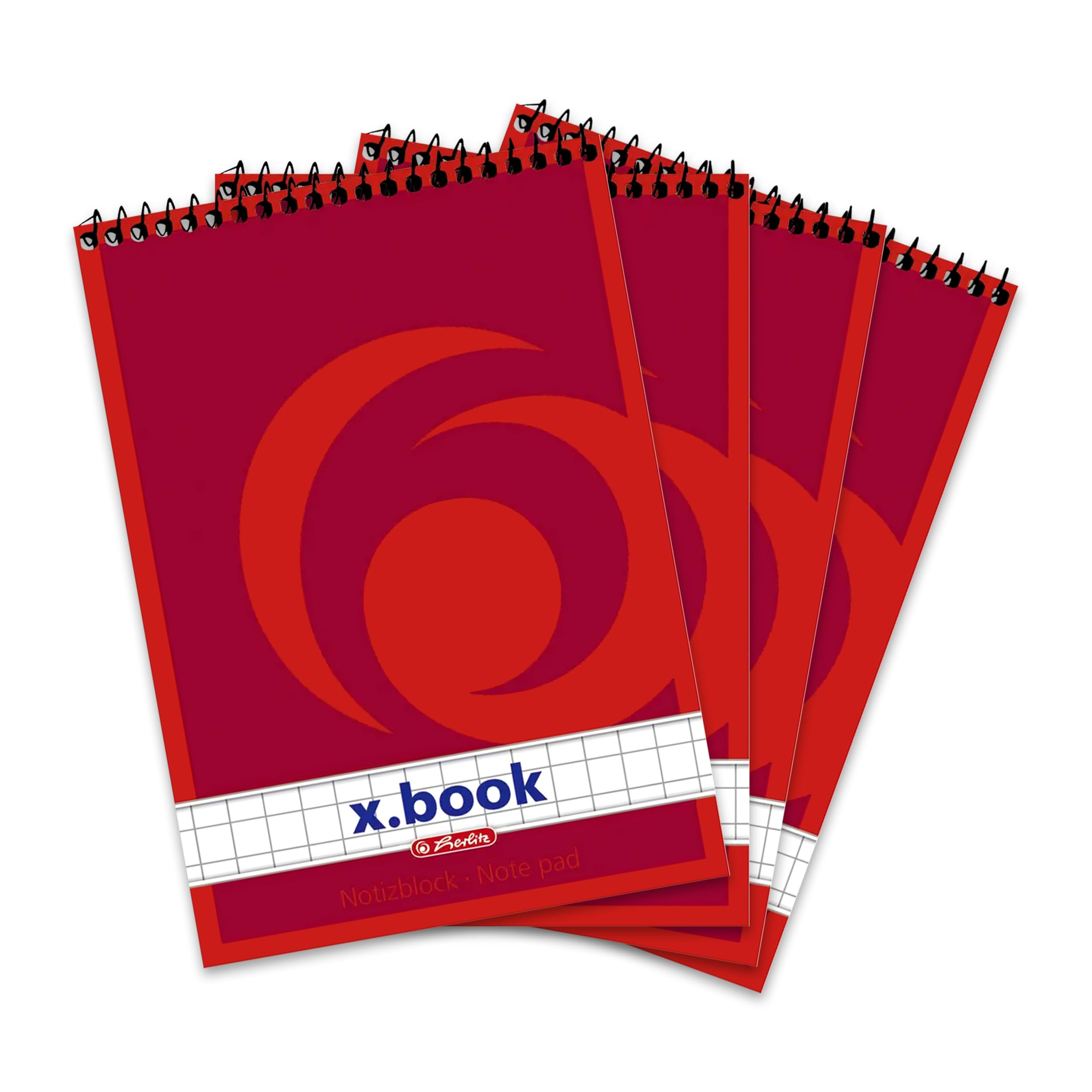 herlitz-x-book-spiral-notizblock-a7-kariert-ohne-rand-4-st-ck image 3