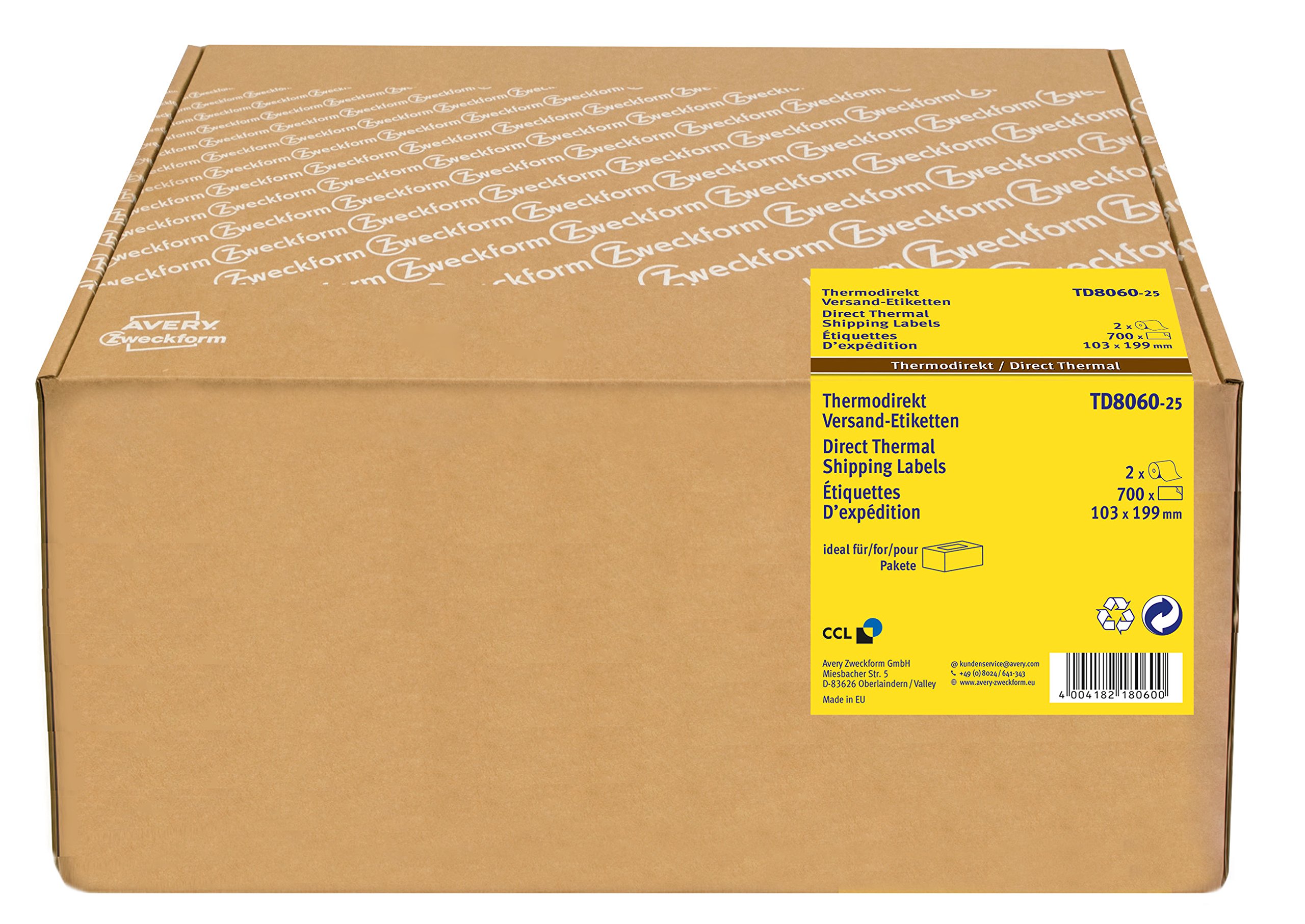 avery-zweckform-td8060-25-thermodirekt-versandetiketten-103x199-mm-700-etiketten image 4