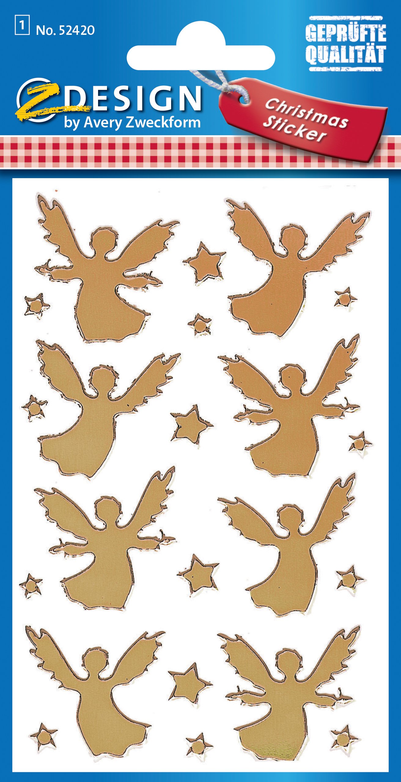 avery-zweckform-z-design-52419-weihnachtsaufkleber-24-goldene-sterne-aus-effektf image 5