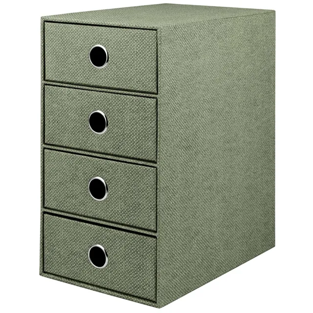 r-ssler-s-o-h-o-schubladenbox-a5-din-lang-4-f-cher-salbei-gr-n image 1