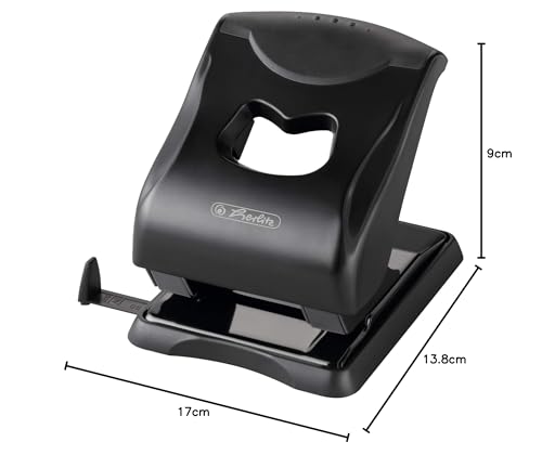 herlitz-greenline-aktenlocher-4mm-mit-anschlagschiene-schwarz-lochabstand-80mm image 4
