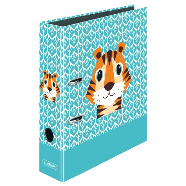 herlitz-ordner-max-file-a4-8-cm-t-rkis-motiv-cute-animals-tiger image 1