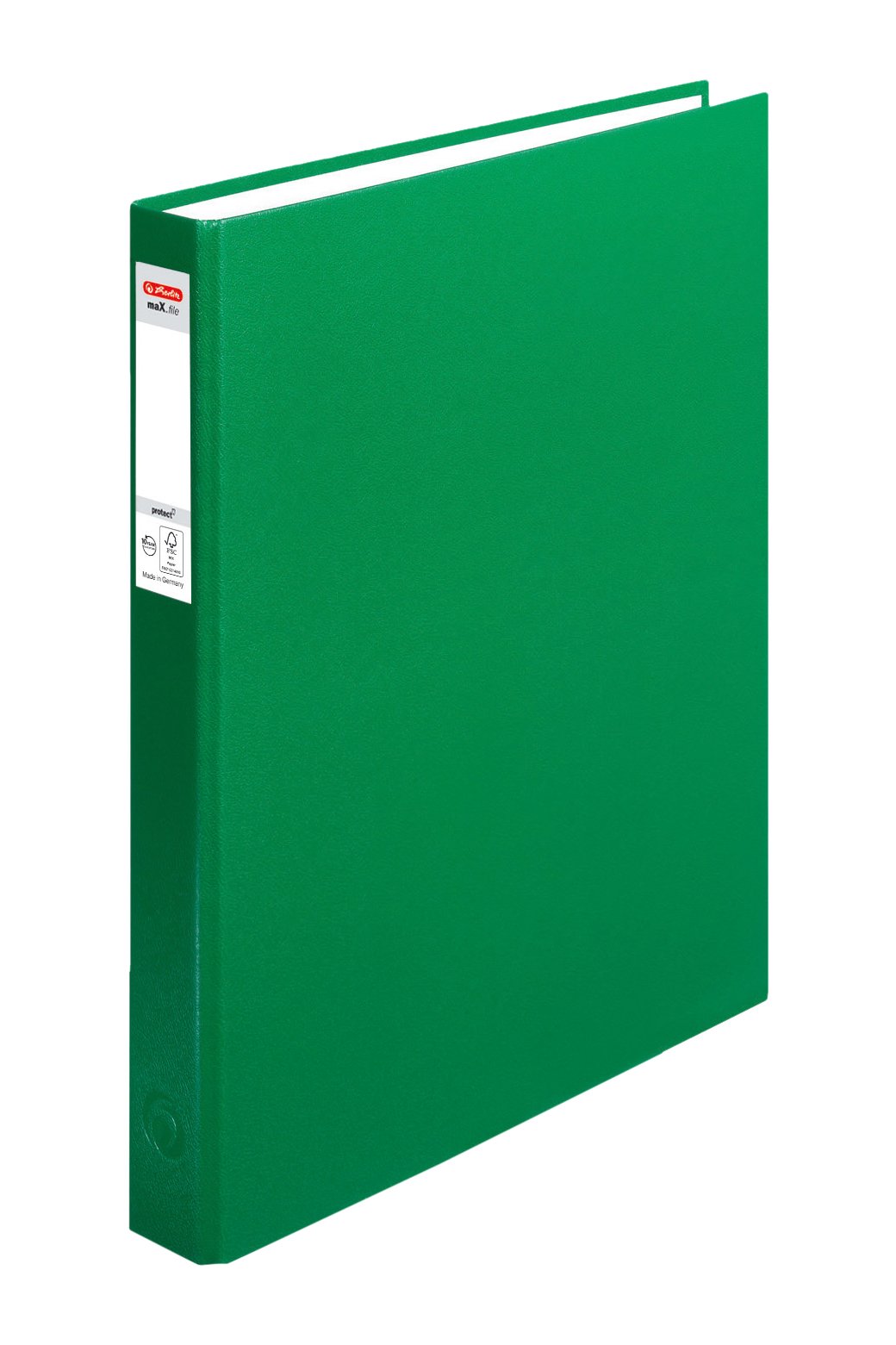 herlitz-ringbuch-max-file-protect-a4-25-mm-2-ring-kombi-mechanik-gr-n image 1