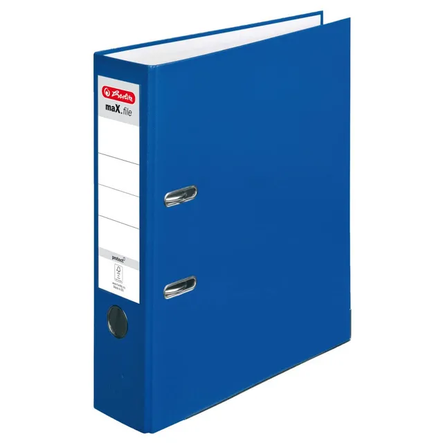 herlitz-max-file-protect-ordner-a4-8-cm-blau-mit-kantenschutz image 1