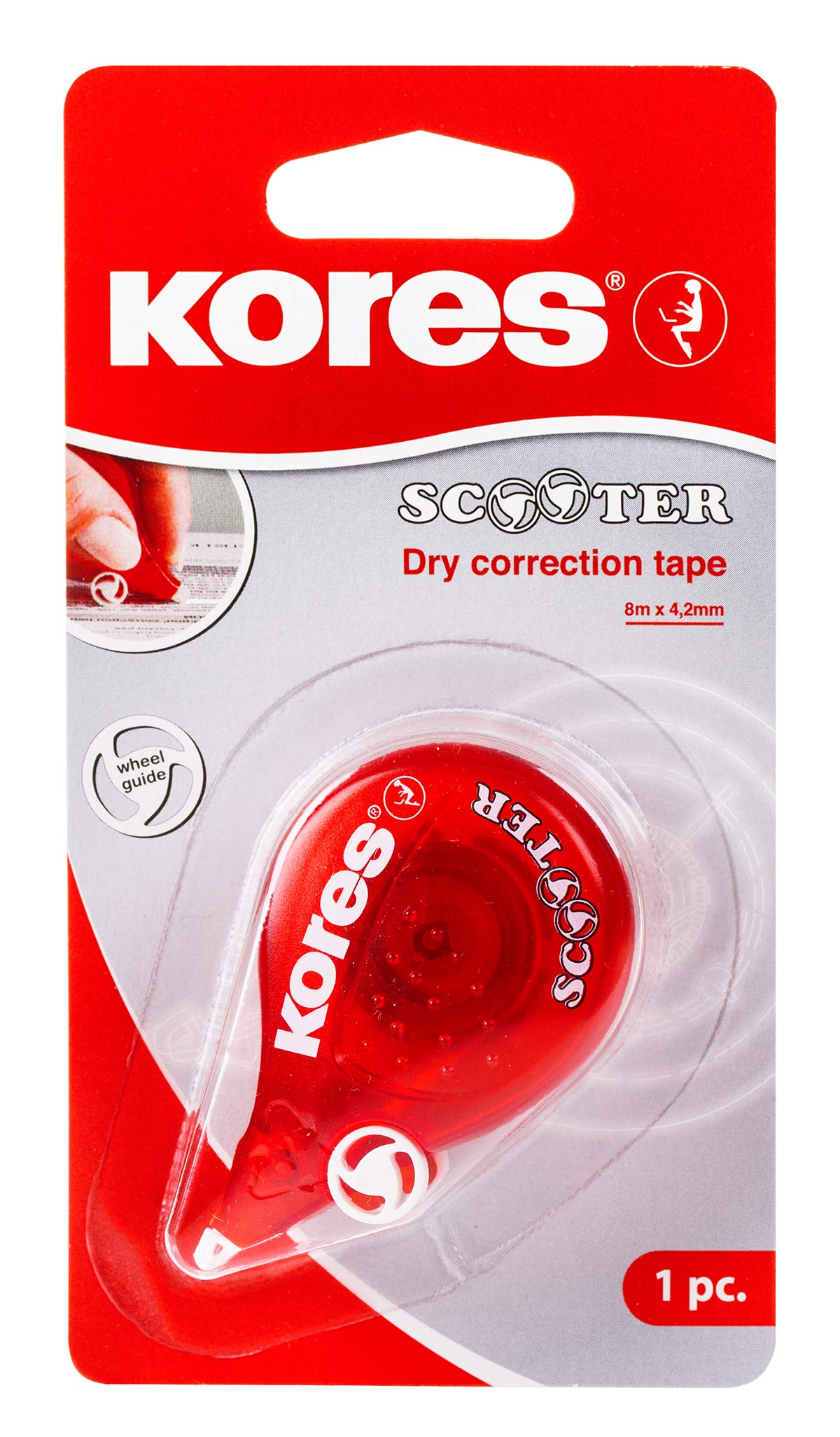 kores-84823-scooter-korrekturroller-maus-8-m-x-4-2-mm-trocken-ergonomisch image 1
