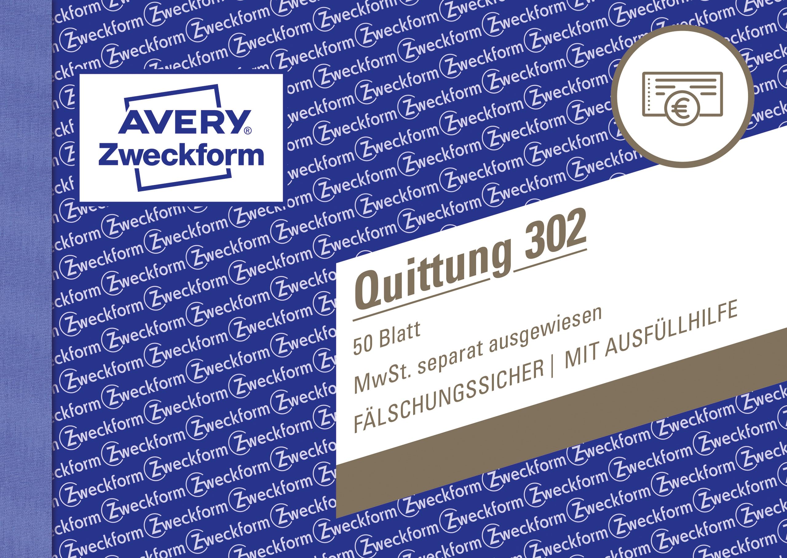 avery-zweckform-302-quittungsblock-a6-quer-50-blatt-wei image 1