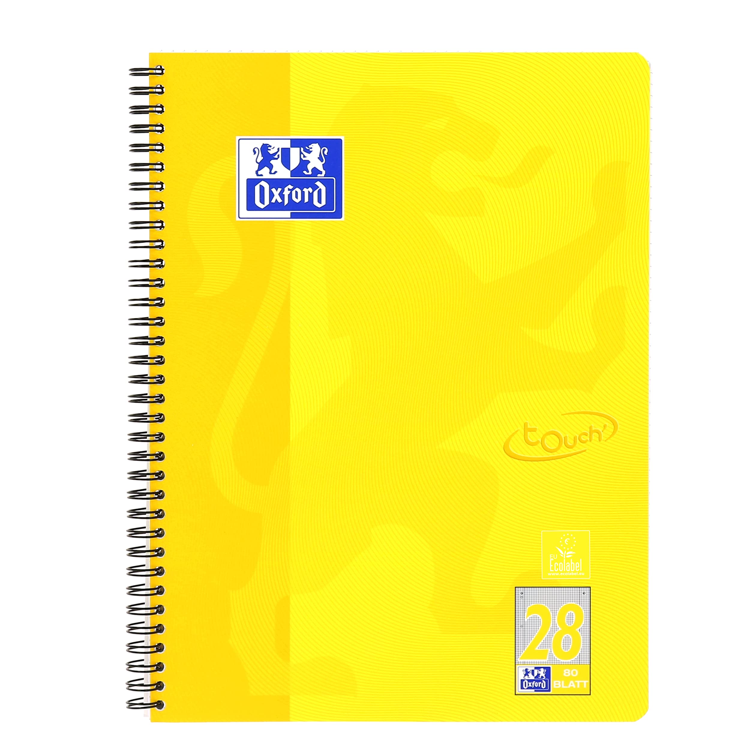 oxford-touch-collegeblock-a4-kariert-doppelrand-lineatur-28-gelb-10-st-ck image 2