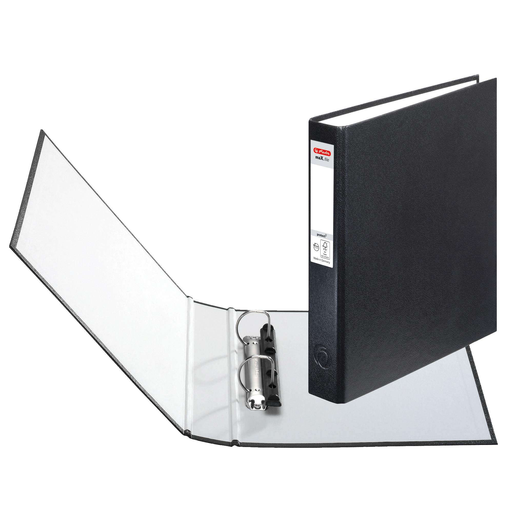 herlitz-max-file-protect-ringbuch-a5-2-ring-25-mm-schwarz image 2