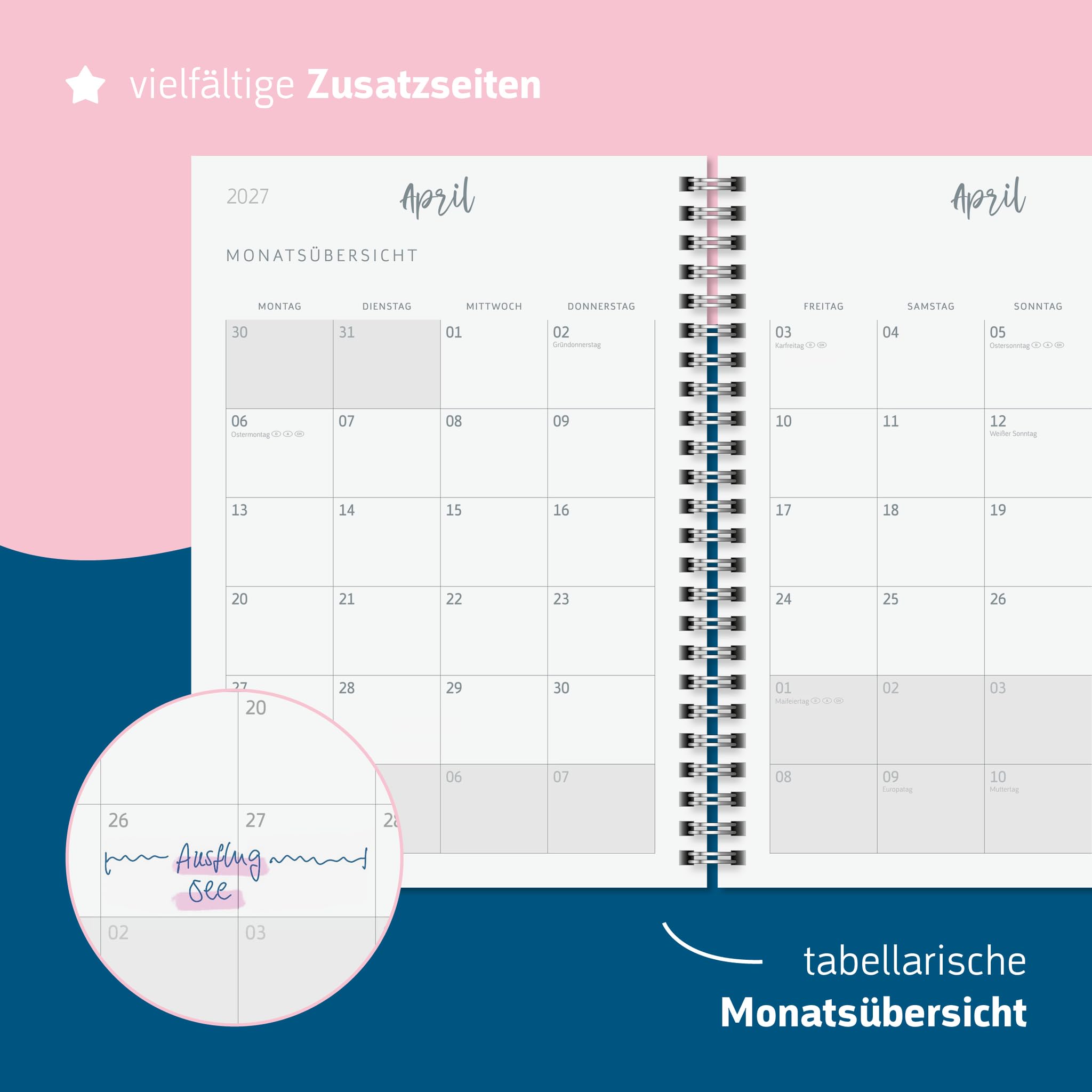 brunnen-sch-lerkalender-style-2026-2027-balance-a5-kunststoff-mint-2-seiten-1-wo image 4