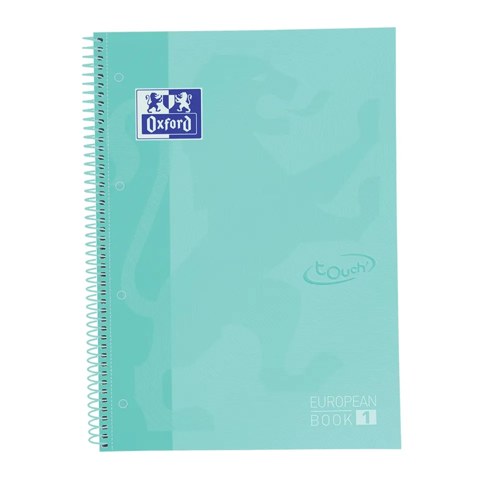 oxford-european-book-1-touch-a4-kariert-160-seiten-hardcover-pastell-mint image 1