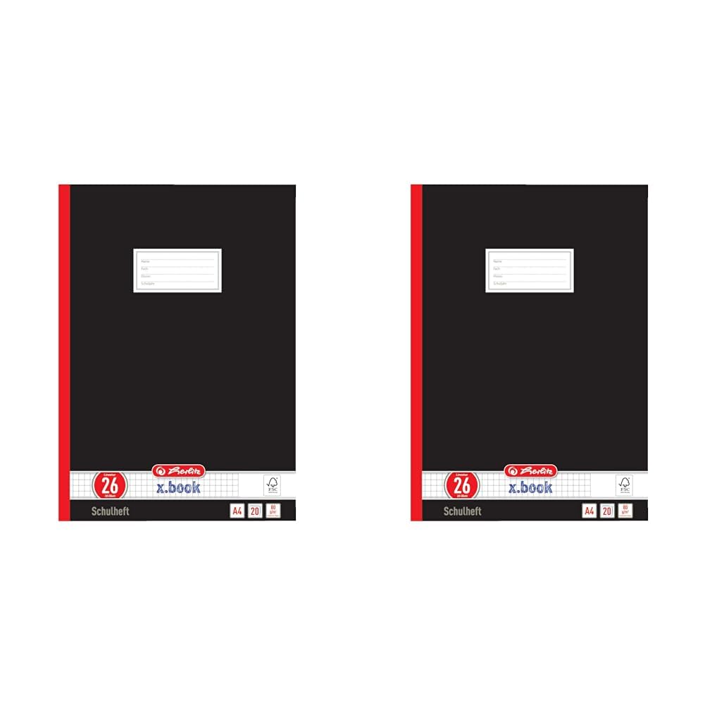 herlitz-331223-schulheft-a4-kariert-mit-rand-lineatur-26-20-blatt-schwarz-10er-p image 3