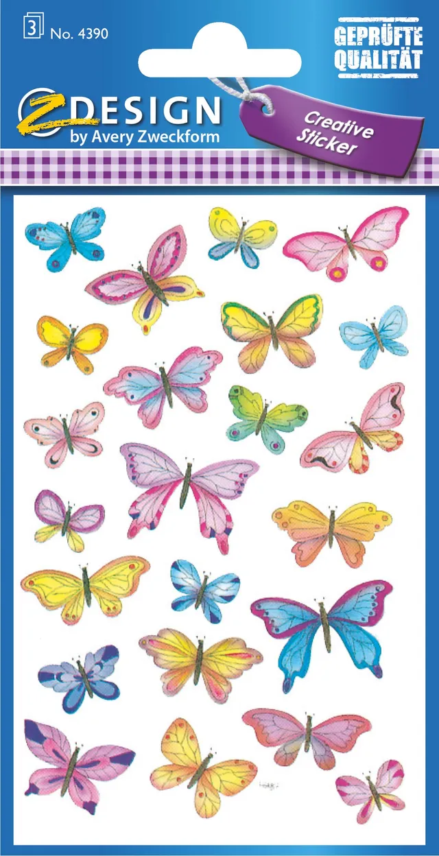 avery-zweckform-4390-z-design-sticker-schmetterlinge-69-aufkleber image 1