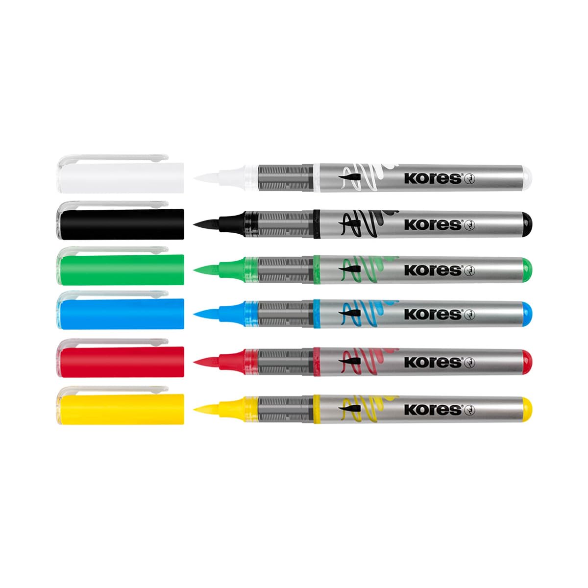 kores-kreative-acryl-marker-mit-pinselspitze-6-st-ck image 3