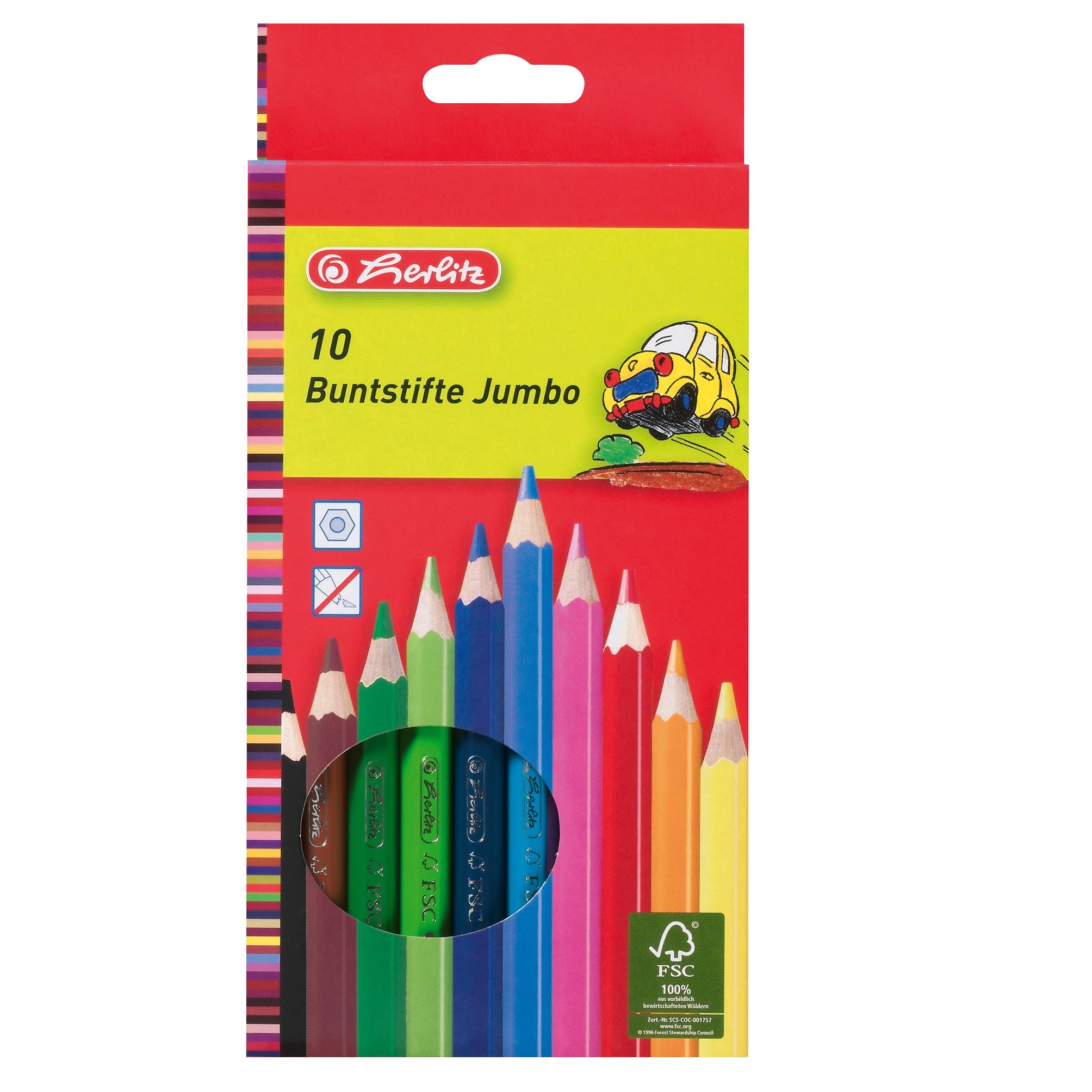 herlitz-10-jumbo-buntstifte-lackiert-fsc-holz-10-farben image 1