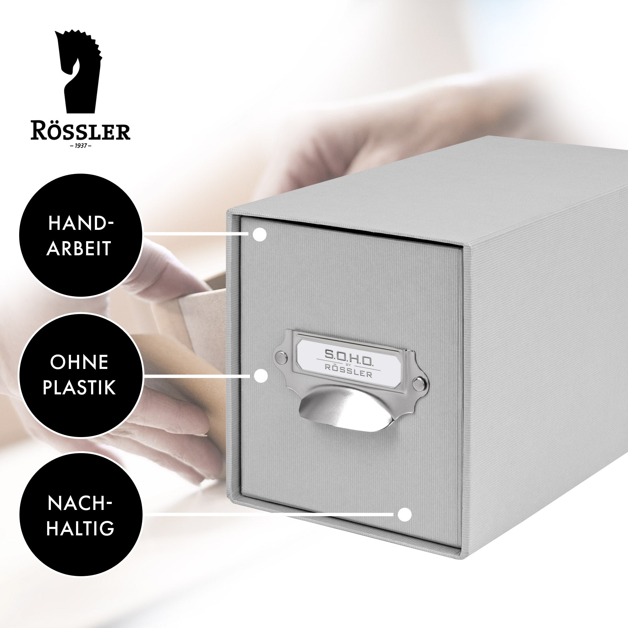 r-ssler-s-o-h-o-schubladenbox-a6-f-r-cds-fotos-stone-grau image 4