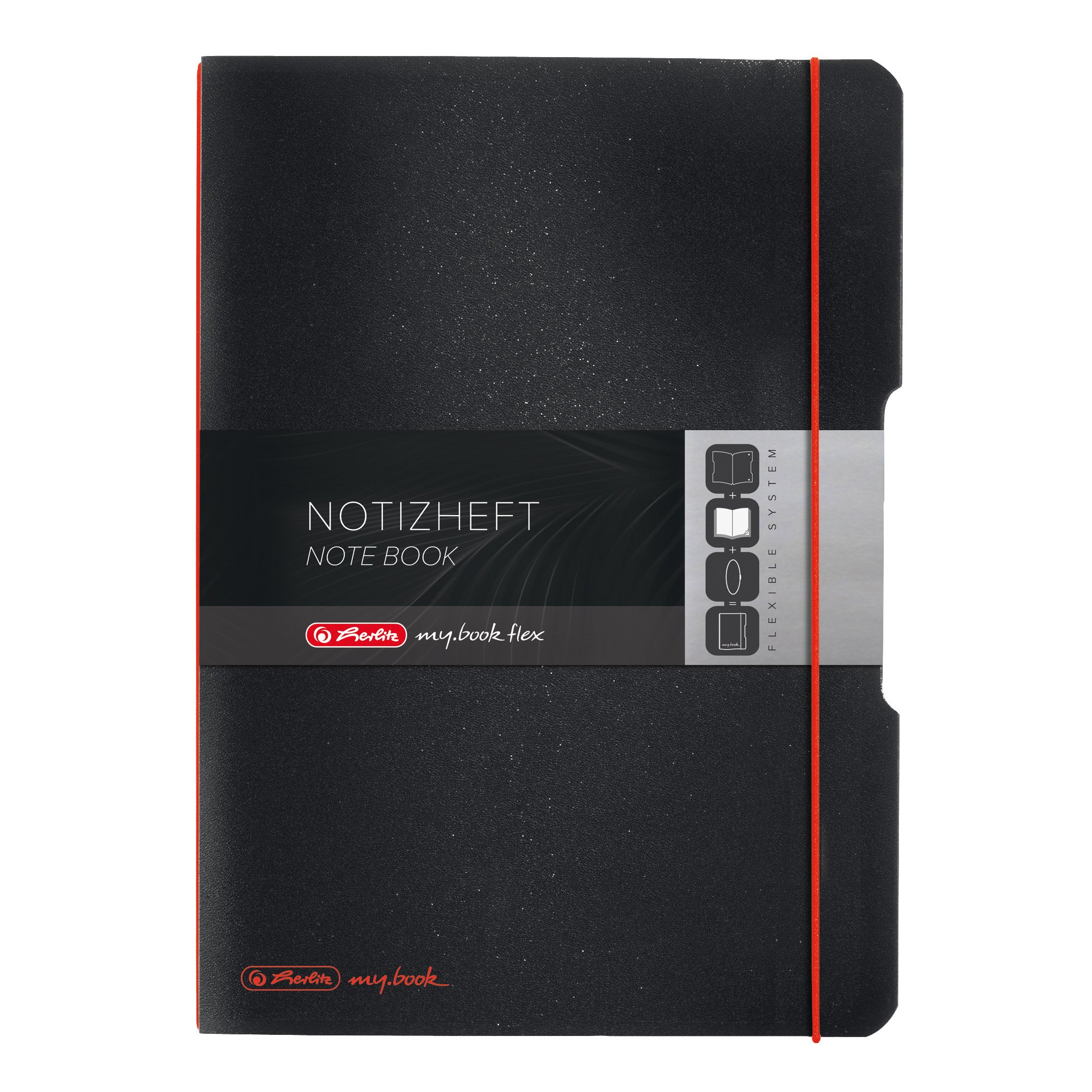 herlitz-my-book-flex-notizheft-a4-pp-wechselcover-mit-verschlussgummi-80-blatt image 6