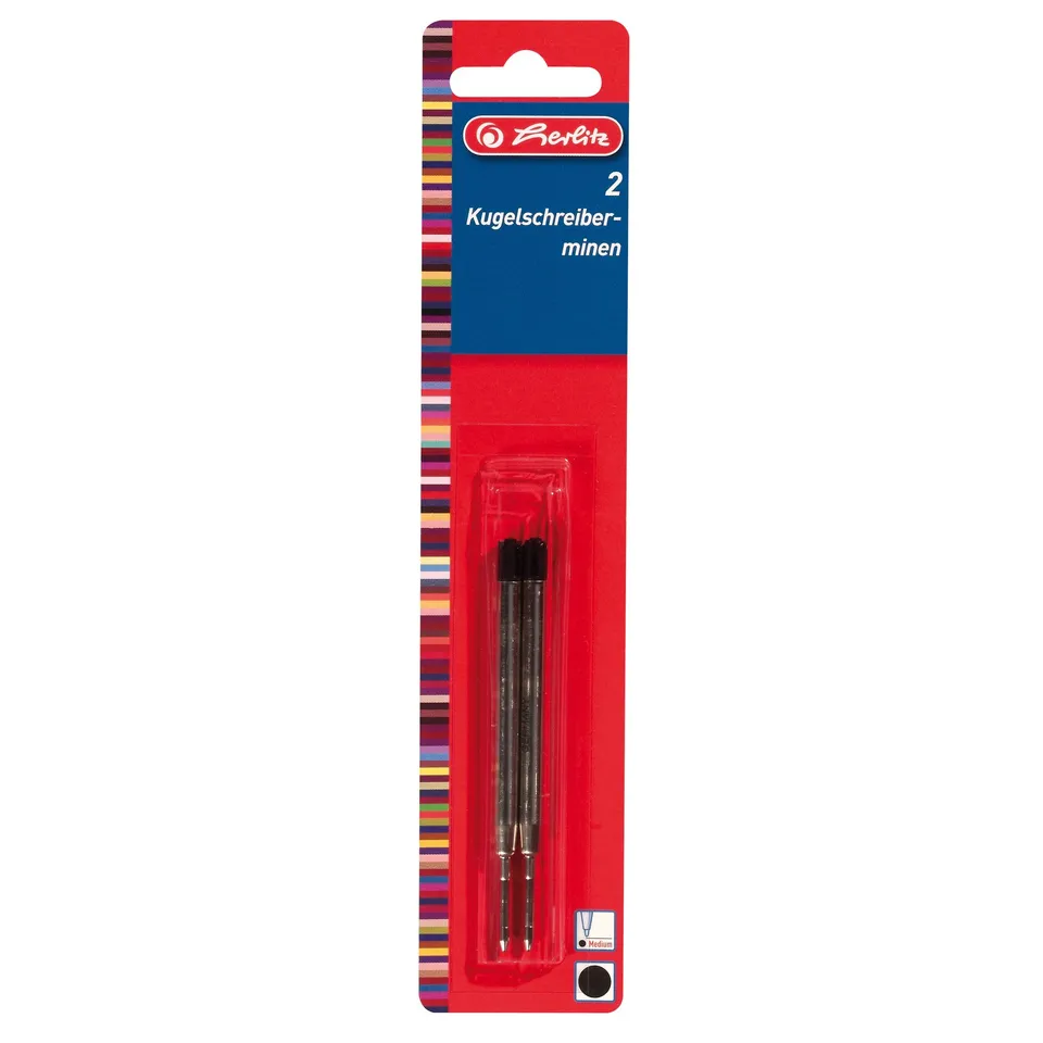 herlitz-kugelschreibermine-profisize-schwarz-2-st-ck-dokumentenecht image 1